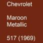 Preview: Chevrolet, Maroon Metallic, 517 (1969).